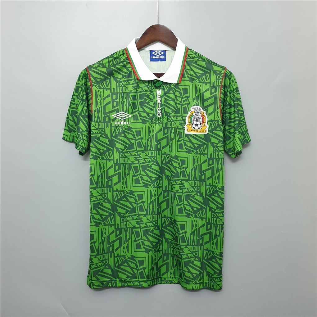 1994 Mexico Home Retro Soccer Jersey Bóng đá
