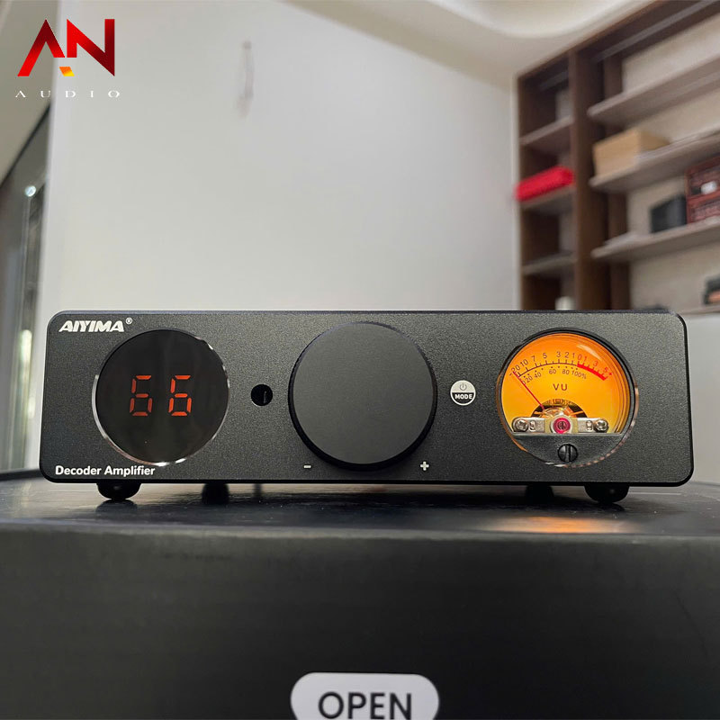 Amply AIYIMA Decoder Amplifier – TPA3255 + ES9018K2M, DAC/Amp Hi-Res 24bit/192kHz, USB Optical Coaxi