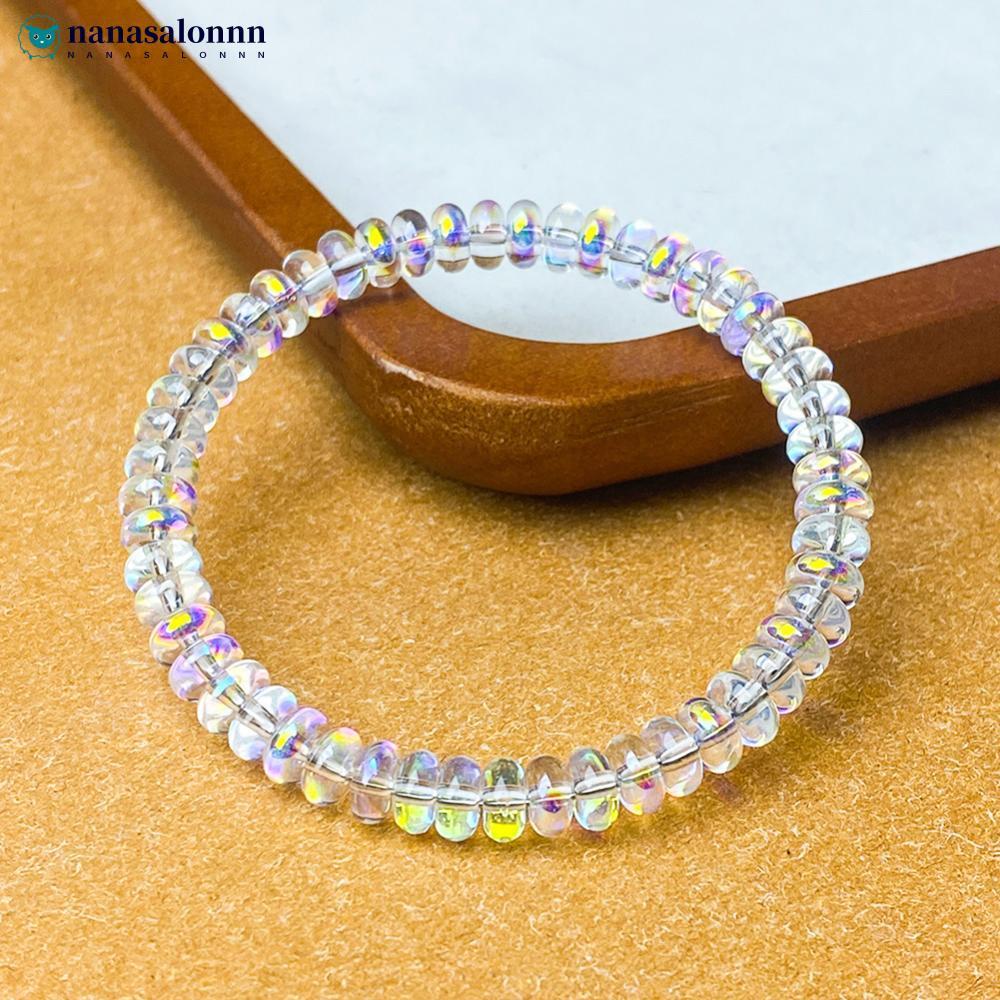 NANASALONNN Vòng tay co giãn từ opal và pha lê Ethiopia, giúp cân bằng cảm xúc - H1J3