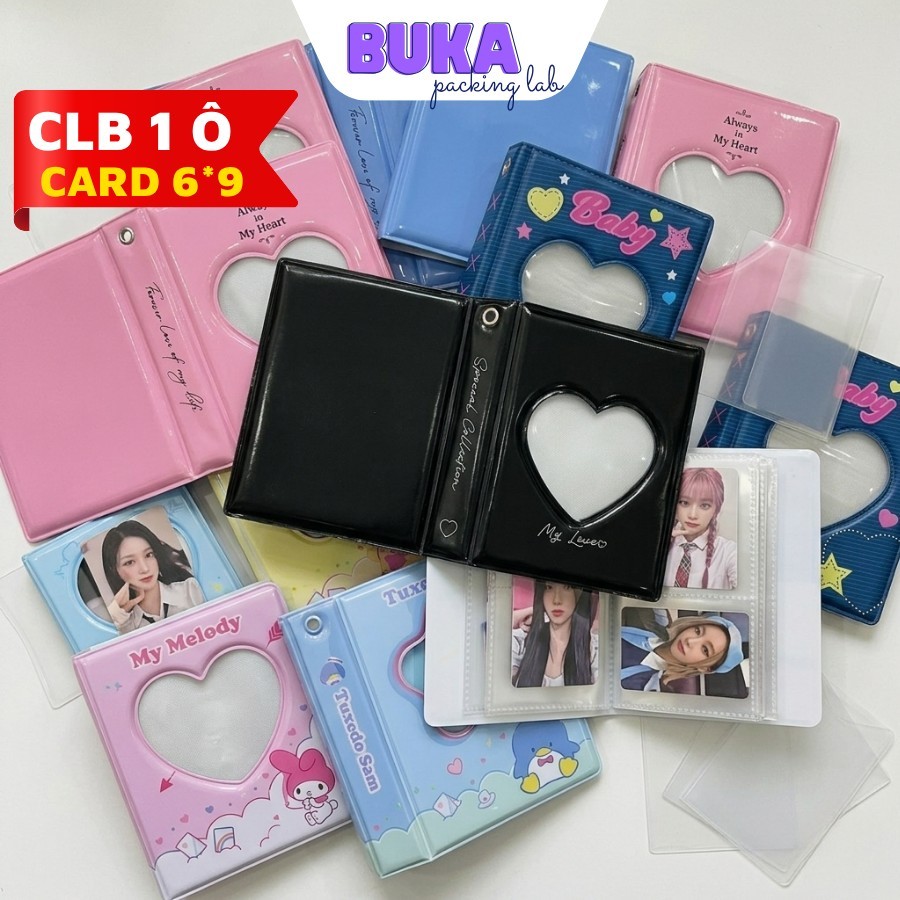 Sổ tay Collect Book 6*9 Buka Collectbook album sổ đựng card 1 ô nhiều hình dễ thương lưu trữ card ph