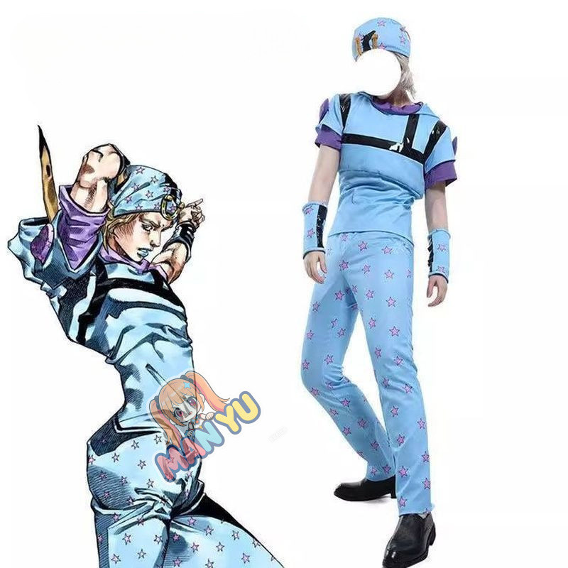 Trang phục cosplay JoJo's Bizarre Adventure Phần 7 Steel Ball Run Bộ đồ Johnny Joestar đầy đủ Dành c
