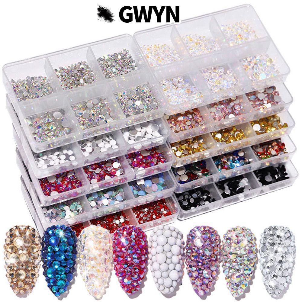 GWYN‌ 1000 Cái DIY Nail Beauty Glitter AB Crystal