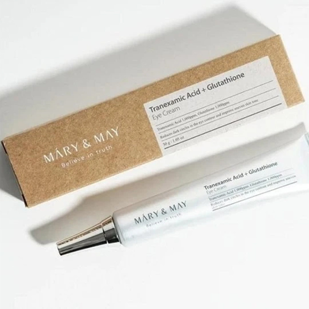 Mary & May Tranexamic Acid + Glutathione Eye Cream Improve Uneven Skin Tone 30ML