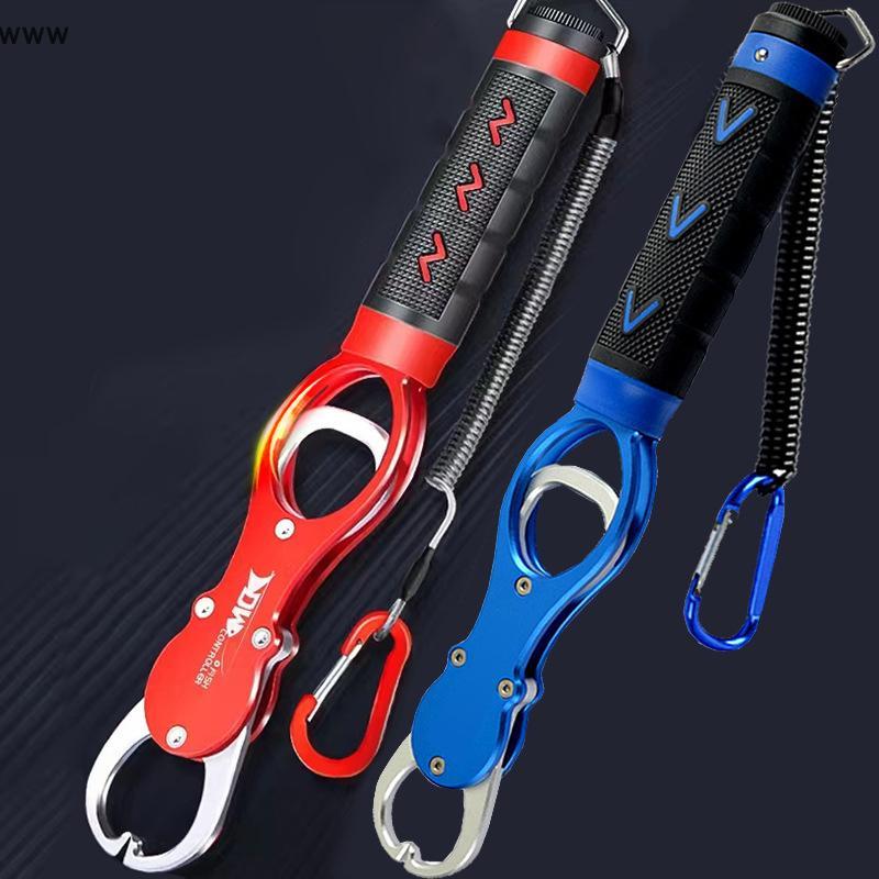 [auz] Fishing Gripper Lip Grabber Tool with Weight Scale, Anti-Rust