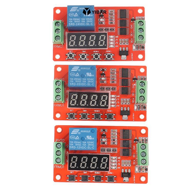 YIBAR FRM01 DC 5 / 12 / 24V 1 Kênh Đa Năng Rơ Le Mô Đun Vòng Trễ Hẹn Giờ Công Tắc Mới
