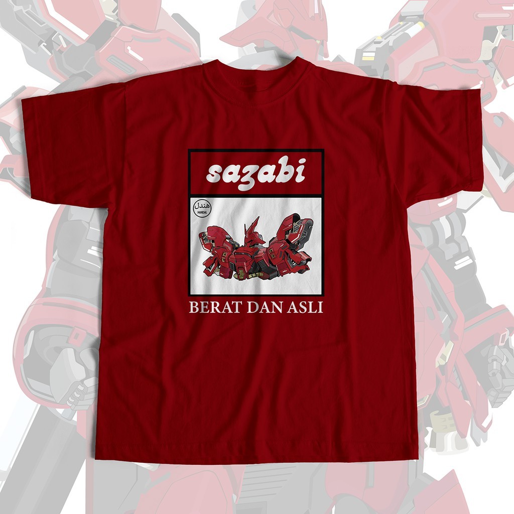 [virus] Áo thun Sazabi Adabi Gundam / Áo sợi nhỏ