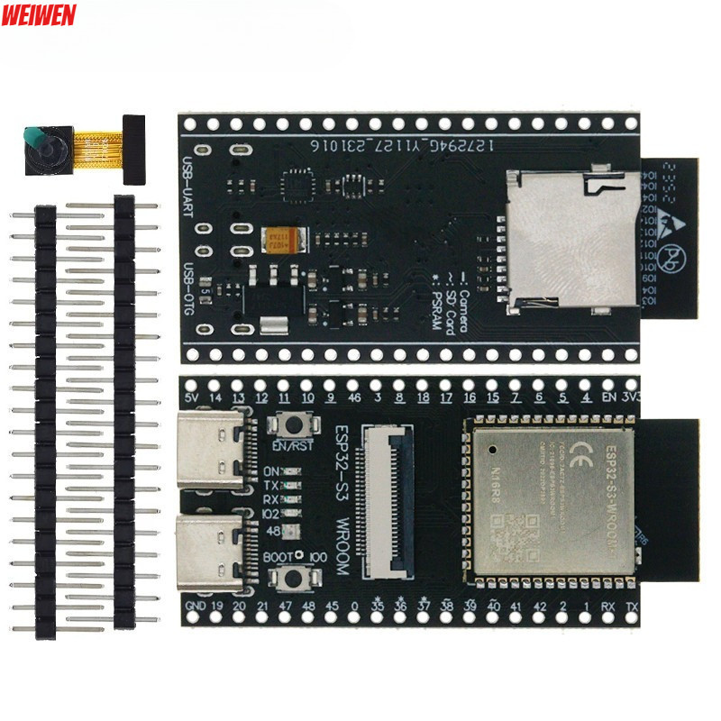 ESP32-S3 WROOM N16R8 CAM Ban Phát Triển WiFi + Mô-đun Bluetooth OV2640 OV3660 OV5640 Mô-đun Camera T