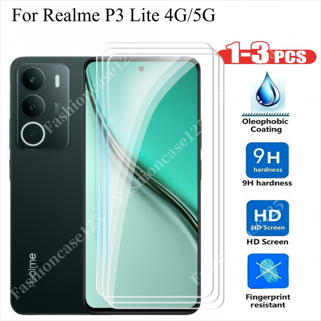 1-3 Chiếc Realme P3 Lite Bảo Vệ Màn Hình Cho Realme P3 Lite 4G 5G P3Lite 2025 Kính Cường Lực Trong S