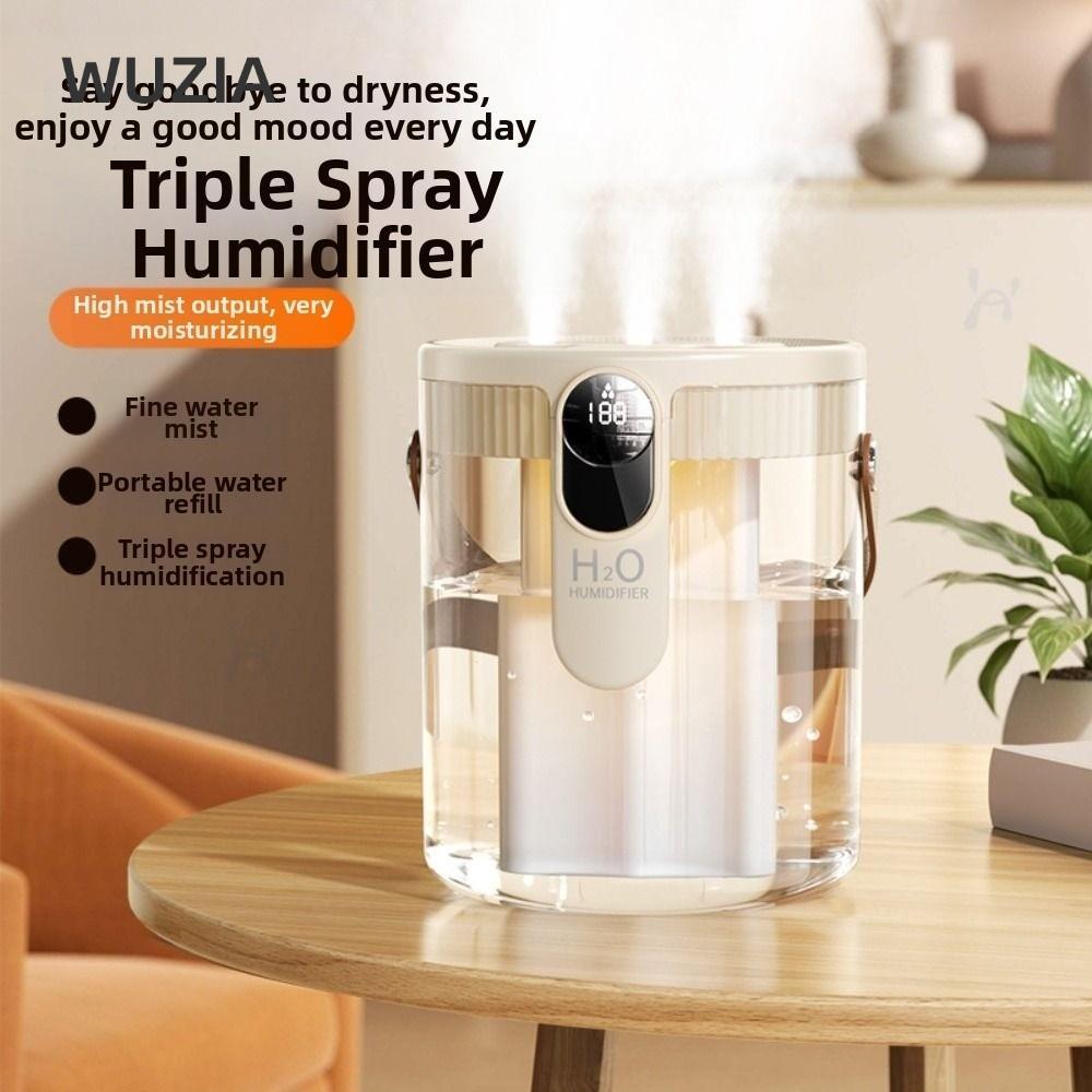 Máy tạo độ ẩm không khí WUZIA, 1,5L có đèn LED Máy tạo độ ẩm lấp đầy trên cùng, Máy tạo sương mù Máy tạo độ ẩm thông minh có thể sạc lại di động cho phòng ngủ, văn phòng tại nhà