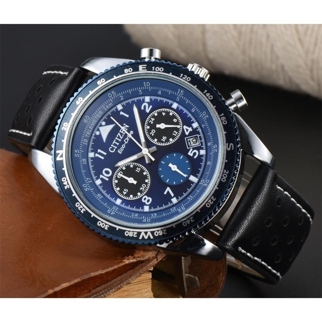 Citizen CITIZEN Vỏ thép không gỉ Dây da Đồng hồ nam Rui Watch ys2 0MMJ CQGC