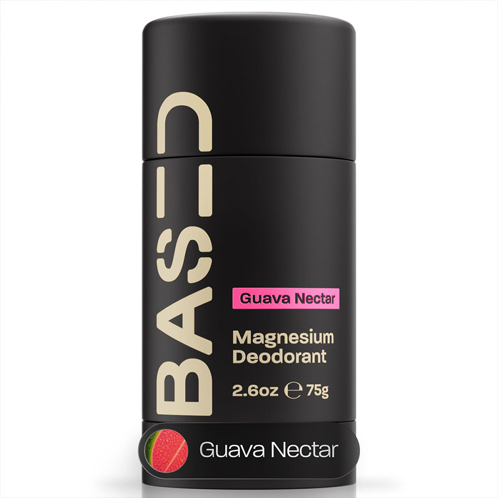 BASD Magnesium Deodorant 75g | Guava Nectar Scent Aluminum‑Free Deodorant Stick