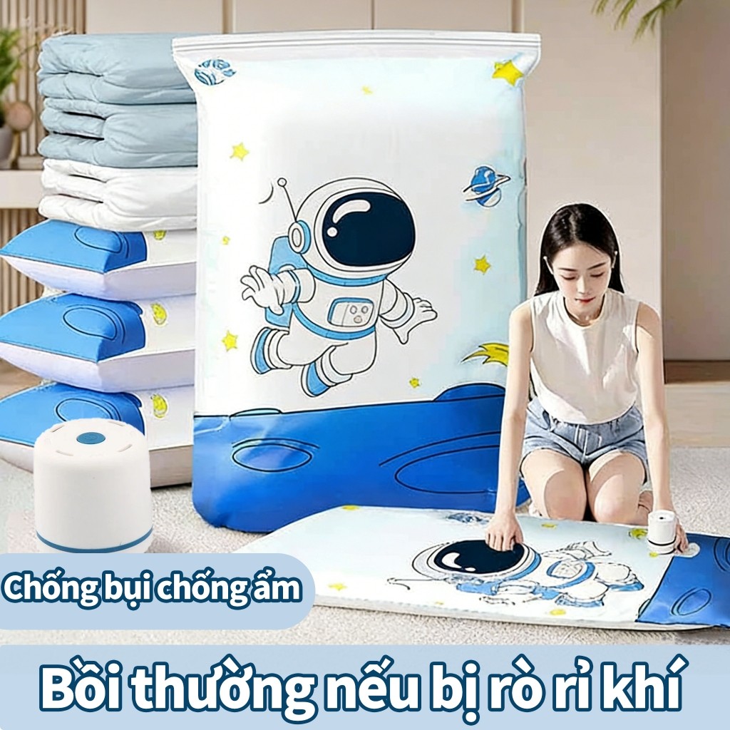 Túi hút chân không nén ép, dày dặn, chống ẩm mốc, dụng cụ sắp xếp chăn mền và quần áo gia đình