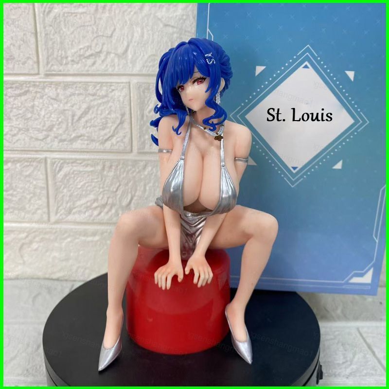 PS1 Azur Lane St. Louis Hành Động Hình Trò Chơi Ngoại Vi Ngồi Anime Làm Đẹp Để Bàn Trang Trí SP1