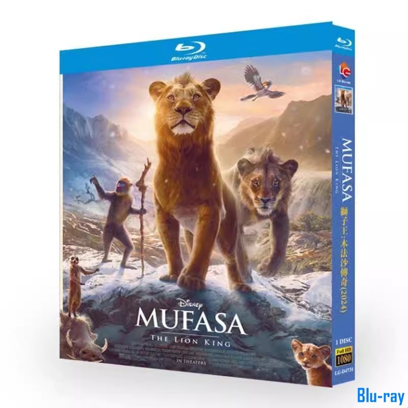 [THƯƠNG HIỆU MỚI SEALED] Phim hoạt hình Mỹ Mufasa: Vua sư tử (2024) 1 đĩa Blu-ray đóng hộp