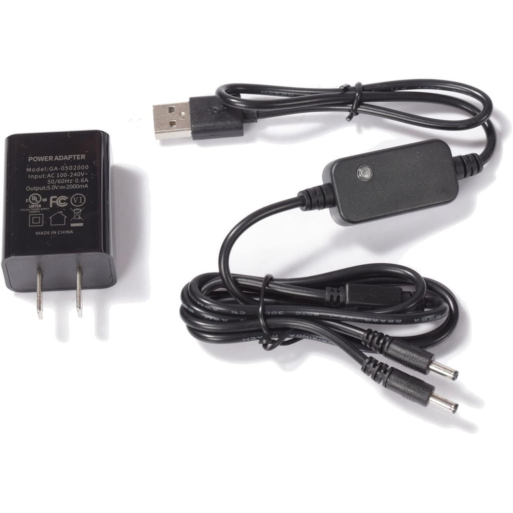 Bộ sạc SAVIOR HEAT USB-DC Bộ chuyển đổi tường cổng kép cho 7.4V 2200mAh 3000mAh Pin Li-Polymer Găng 