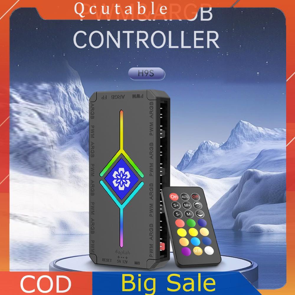 Bộ điều khiển quạt PC ARGB PWM ARGB Fan Hub SATA Powered cho PC Gaming Case