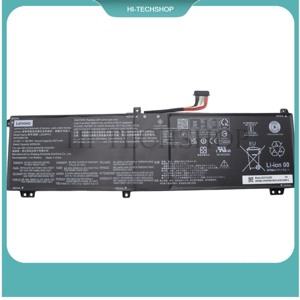 ⭐⭐[ZIN] Pin laptop lenovo legion s7 16IRH8  legion 9 16IRX9 L22D4PC3