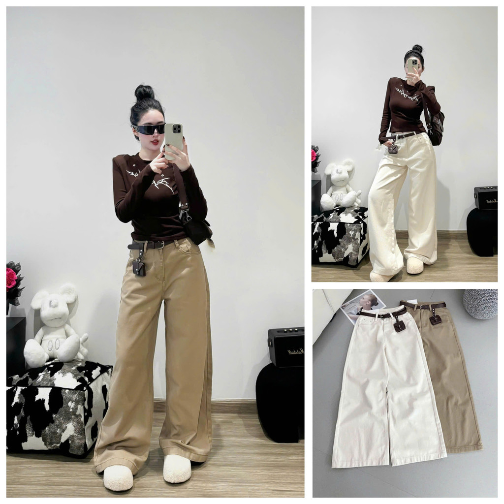 SALE LẺ SIZE Quần dài suông kèm đai túi G UMEE STORE QCCC QCL1 QD1234 G 3637