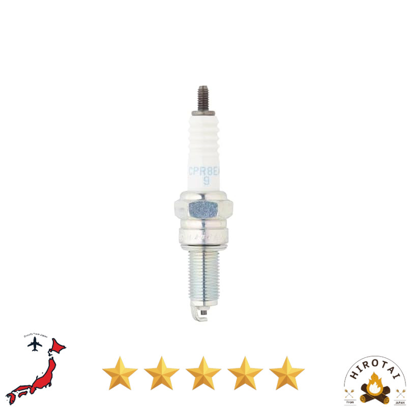 【NGK 2306】Spark Plug CPR8EA-9 – Threaded Type, Reliable Performance for Motorcycles & Small Engines