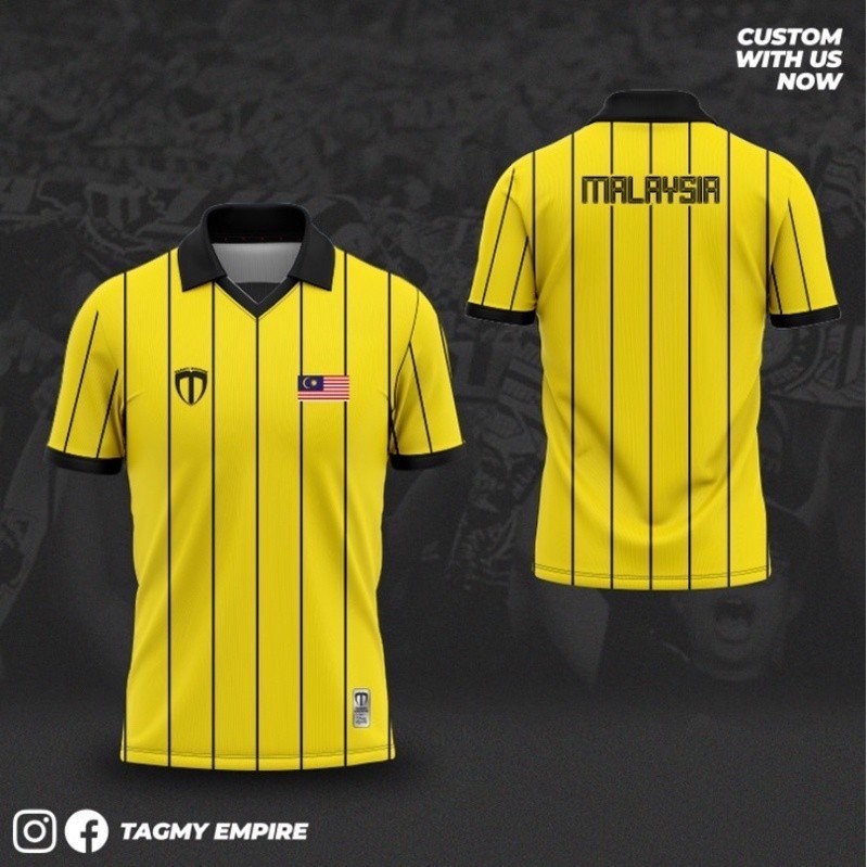 Bóng đá Malaysia Edisi RETRO | Áo thun nam ngắn tay Malaysia Bora