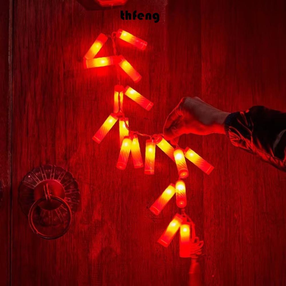 Đèn pháo điện tử THFENG, Đèn pháo điện tử Led Mô phỏng pháo hoa pháo hoa năm Trung Quốc, có âm thanh