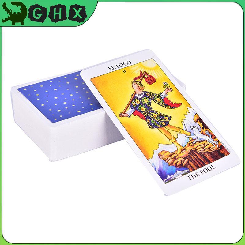 GHX Phiên bản tiếng Anh tiếng Tây Ban Nha Rider Wait deck bói toán số phận chơi bài VN