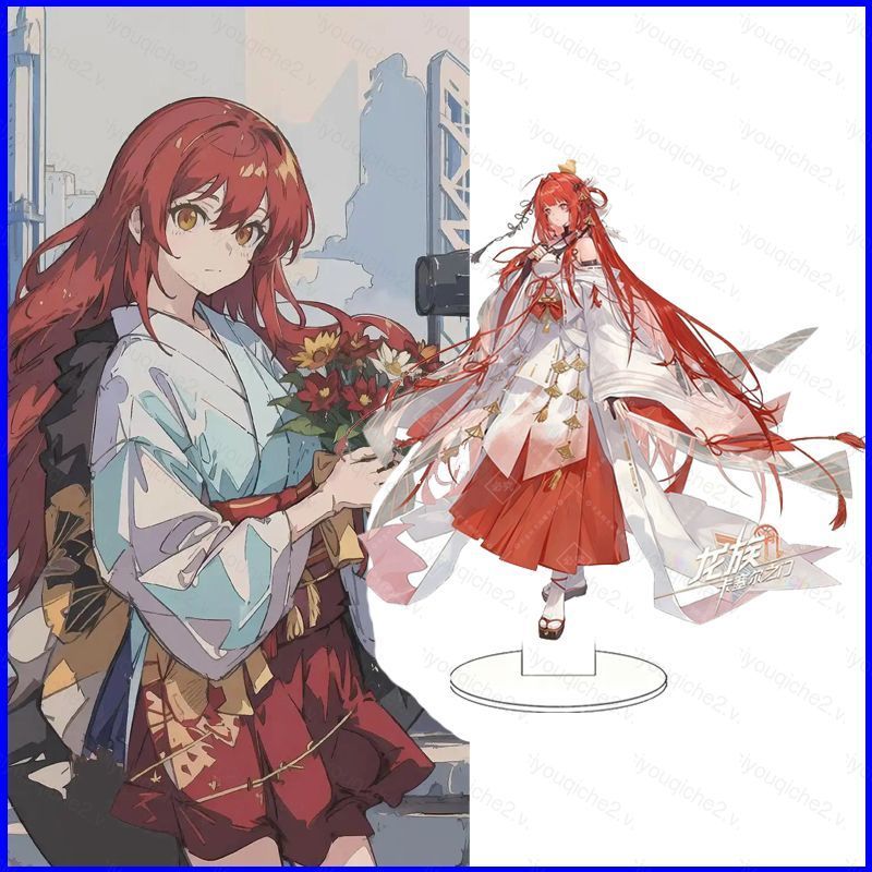 SV Dragon Raja Tấm Đứng Uesugi Erii Acrylic Tấm Đứng Ký Anime Để Bàn Trang Trí VS