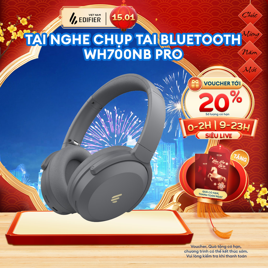 Tai Nghe Chụp Tai Bluetooth Chống Ồn EDIFIER WH700NB/WH700NB PRO - Pin Đến 56H - Âm Thanh Hi-Res - 1