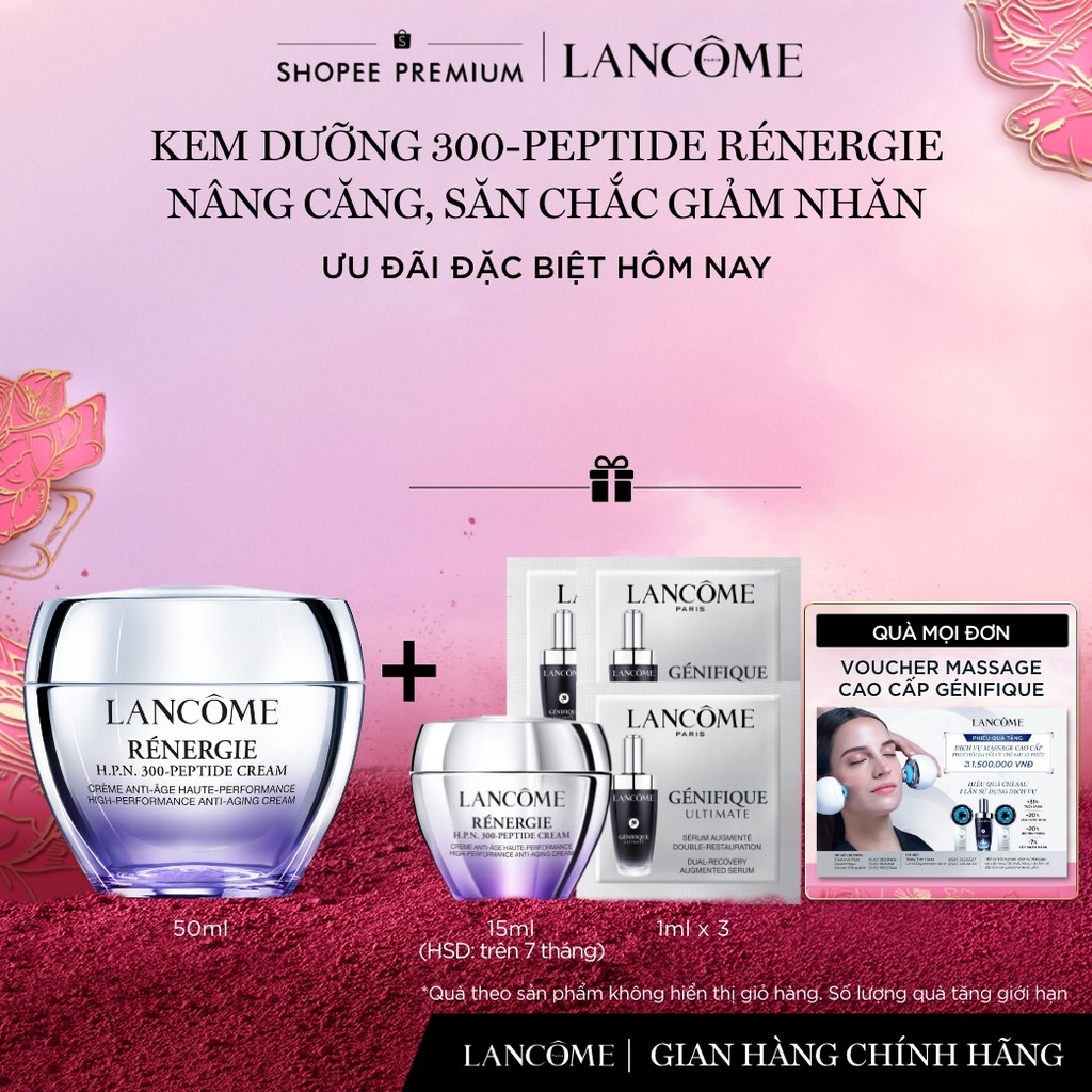 [KOL] Kem Dưỡng Lancome 300-Peptide Rénergie Chống Lão Hoá & Nâng Căng, Săn Chắc 50ml