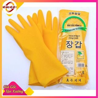 10 Đôi Gang Tay Cao Su Mini SẮC CẦU VỒNG Size S, M Dài 29cm Bảo Hộ Lao Động, Rửa Bát