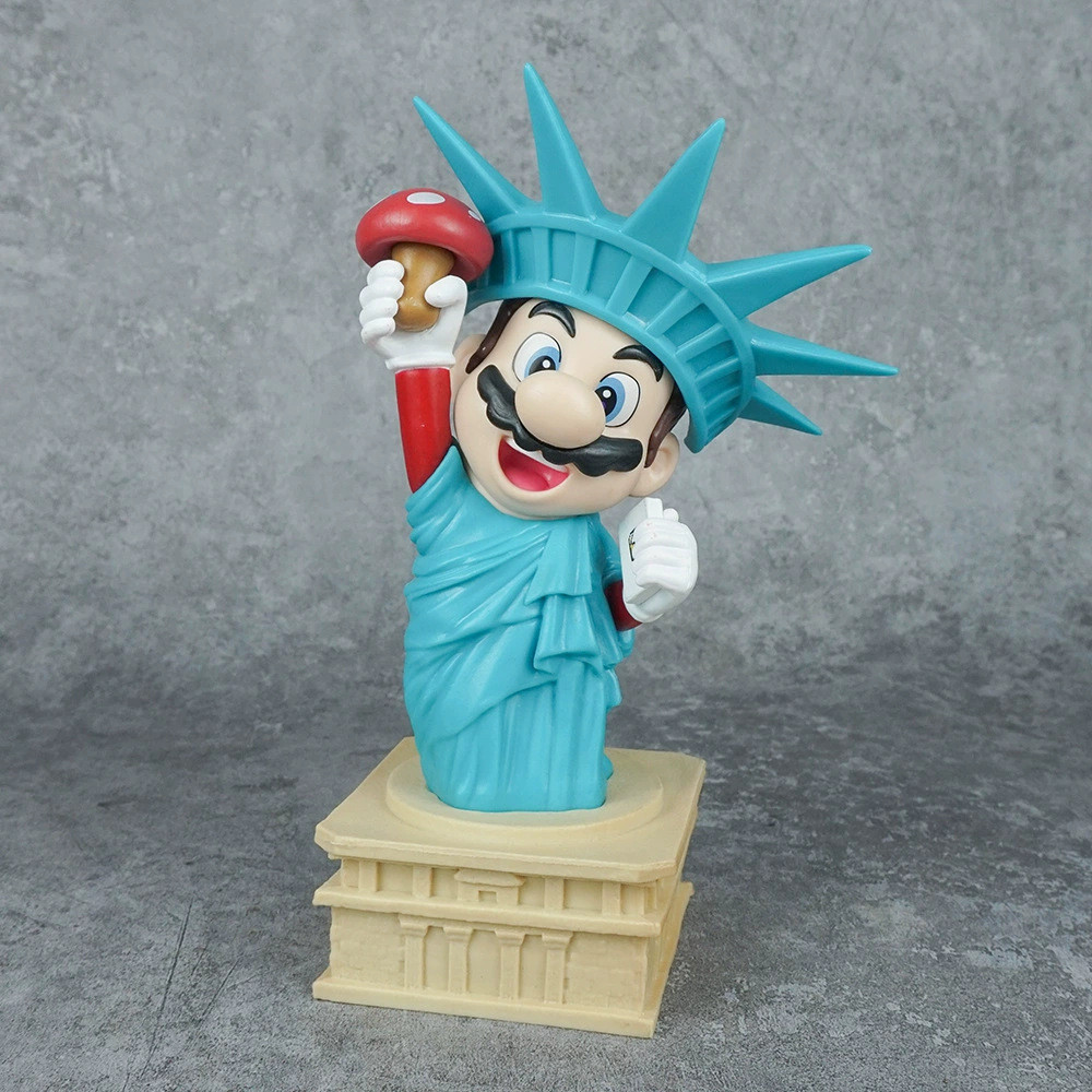 【Ready Stock】 Super Mario Hand-Made Cartoon Cos Statue of Liberty Ana Model Decoration Table Decorat