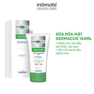   LS  Sữa Rửa Mặt Farmona Dermacos Anti Acne Deep Cleansing Gel 150ml Cho Da Dầu 