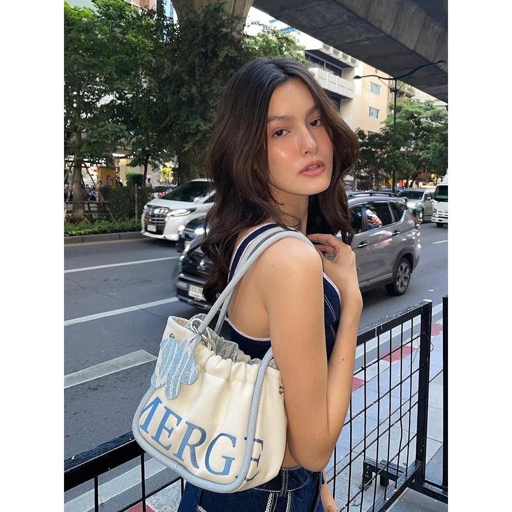 Merge Mini Tote Bag2025New Fashion Versatile Single Shoulder Co-branded Handbag