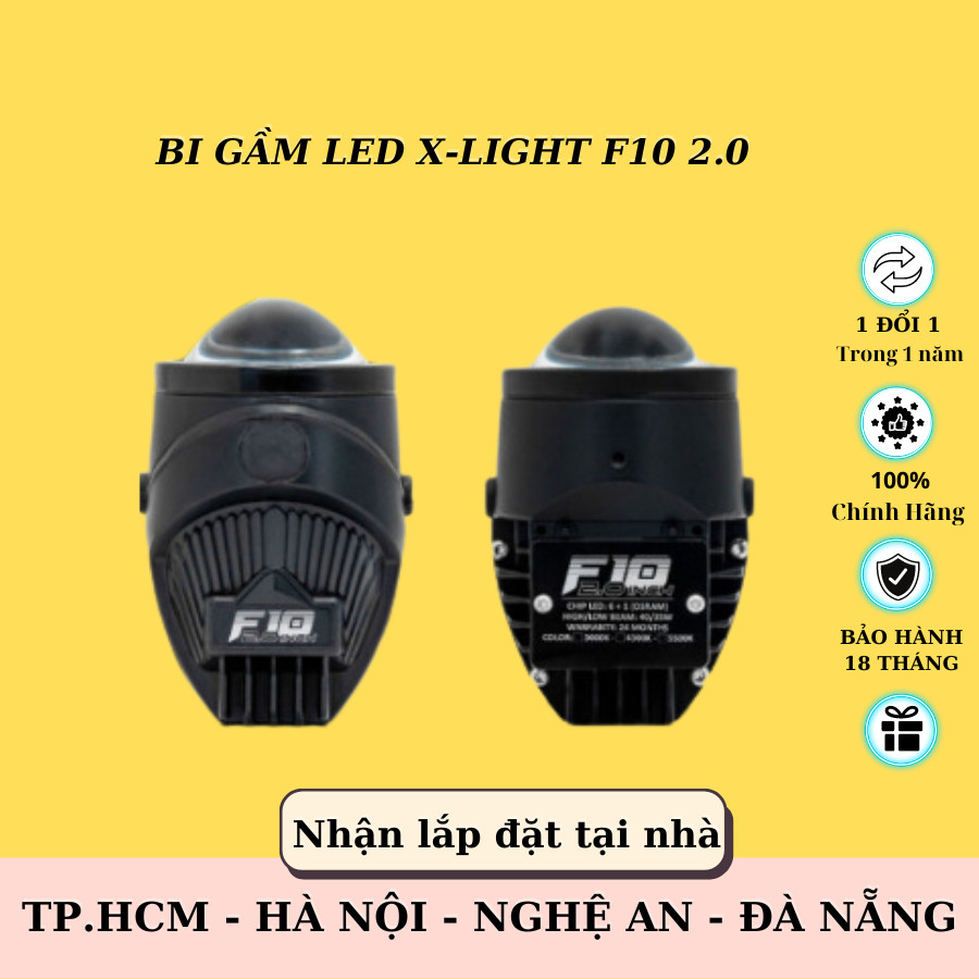 [NEW] BI GẦM LED X-LIGHT F10 2.0 INCH CHÍNH HÃNG | BH 24 THÁNG