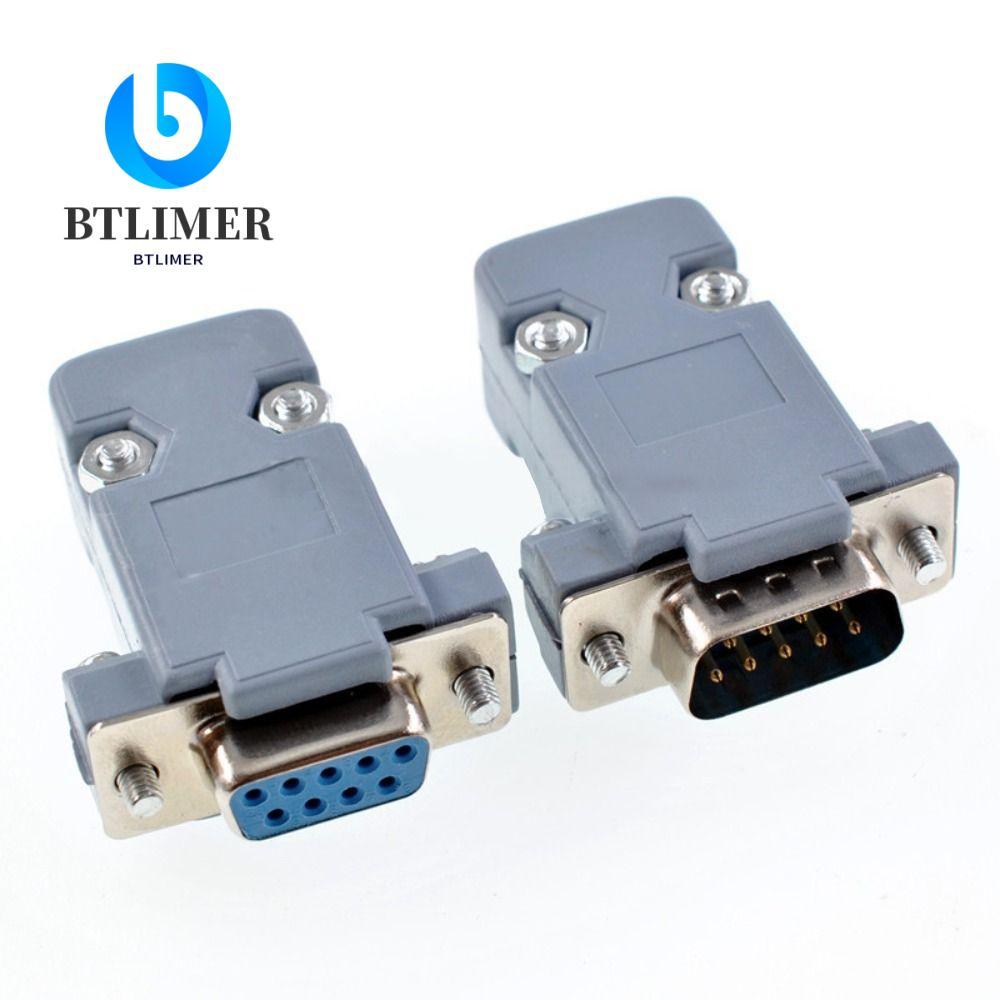 Btlimer db9 d-sub connector plug, 485 com port protective 9 pin jack socket, com plug connector có t