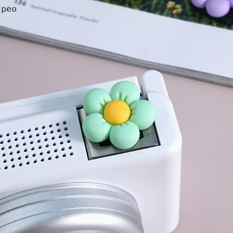 [PEO] 3D Dễ Thương Hoa Camera Hot Shoe Cover Silicone Mềm Bảo Vệ Flash Đa Năng Giày Lạnh Nắp Flash B