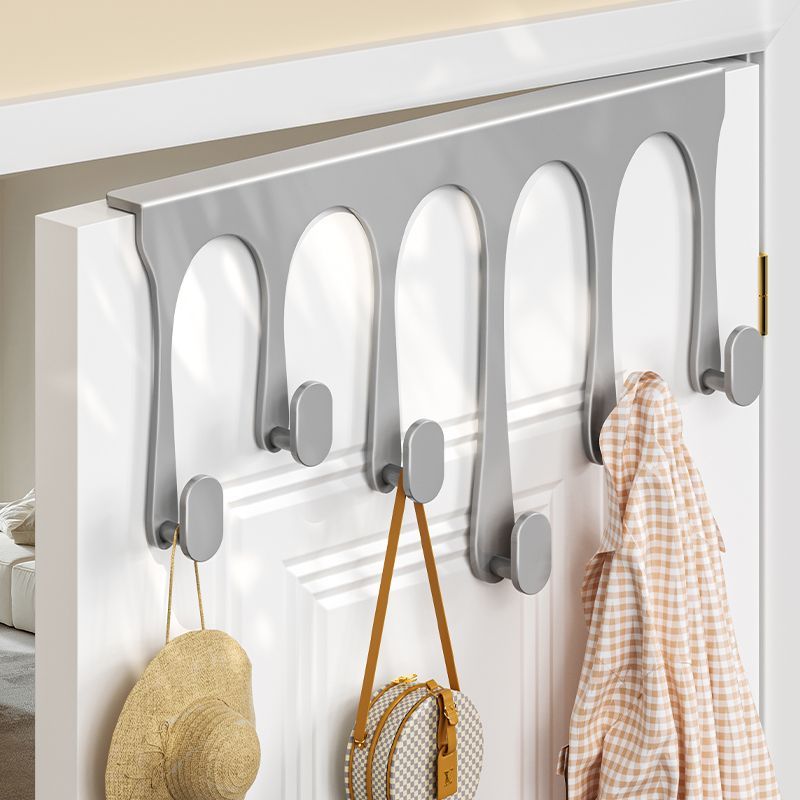 Hot Sale#Over-the-Door Hook No-Drill Door Back Storage Coat Hook Bedroom Bathroom Clothes Rack No-Tr