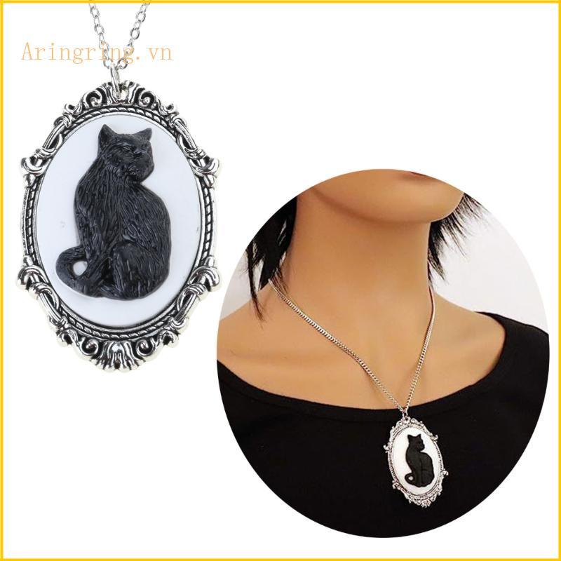 ARIN - Mặt Dây Chuyền Cameo GOTH Xương Đòn, Trang Sức Phong Cách Goth