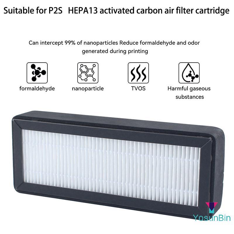 YosunBin] P2S Nâng Cấp Air Fiter Cho Bambu Lab P2S Lọc HEPA 13 Than Hoạt Tính Carbonbo Lọc Không Khí
