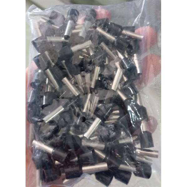 Đầu Cos Kim Rỗng E6012 màu Đen Dùng Cho Dây 6mm