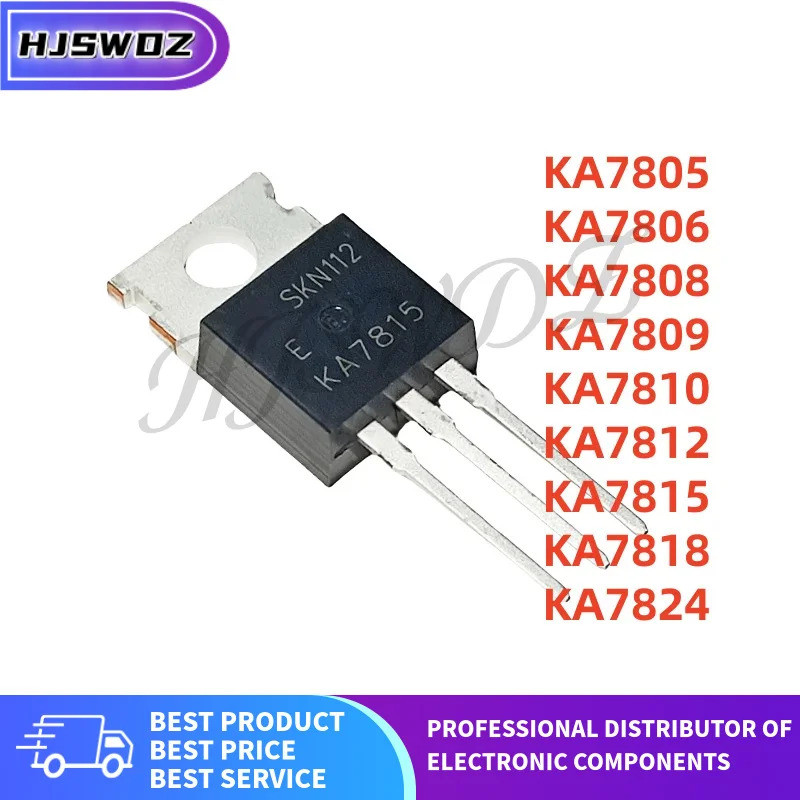 10 CÁI KA7805 KA7806 KA7808 KA7809 KA7810 KA7812 KA7815 KA7818 KA7844 TO-220 Transistor Thương Hiệu 