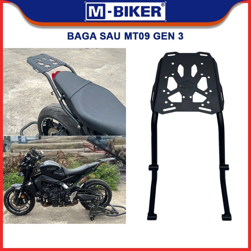 Baga MT09 gen 3, Baga sau MT 09 gen 3, cảng sau gắn thùng dành cho Yamaha MT09 Gen 3
