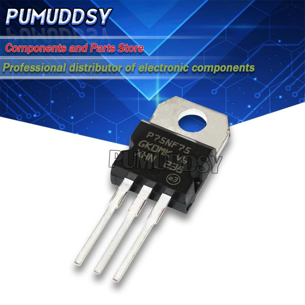 10 STP75NF75 P75NF75 TO-220 TO220 75NF75 MOS FE IC