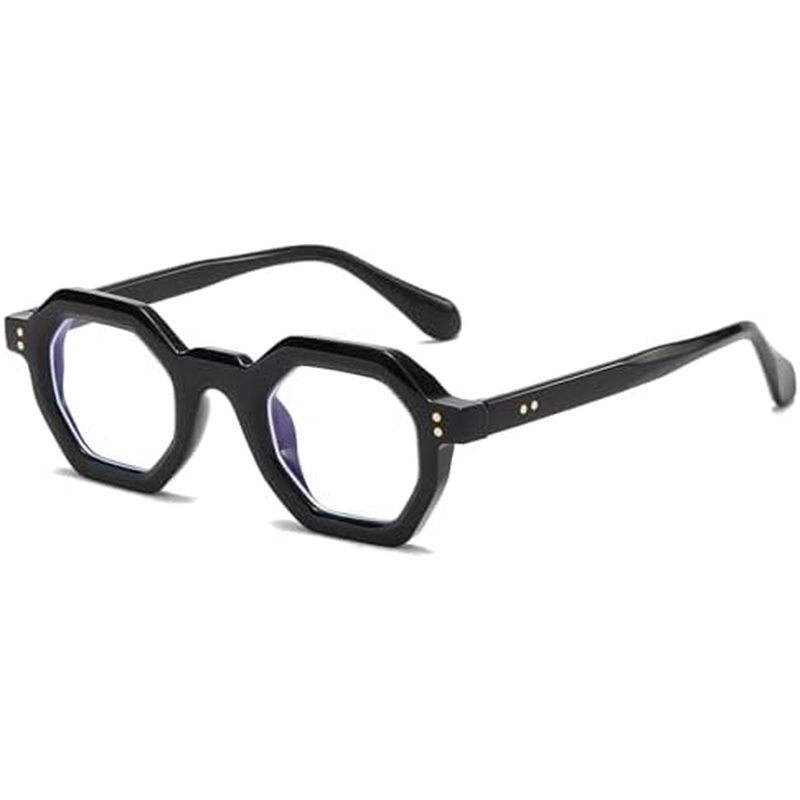 Kính râm vuông Retro Uni dành cho nữ Sắc thái đa giác hợp thời trang