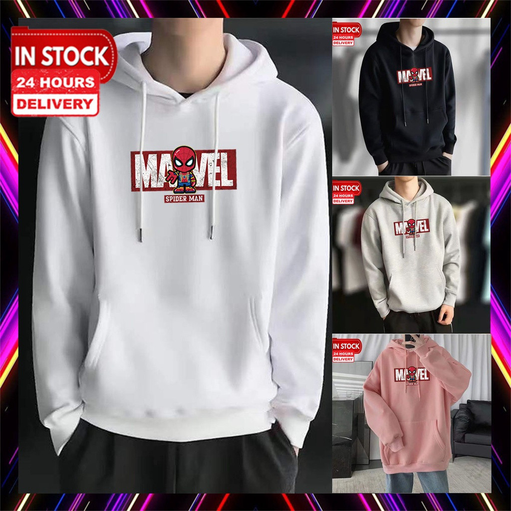 Unisex Spider Man Áo hoodie dài tay Áo hoodie nam Áo hoodie nữ Áo hoodie nữ Áo nỉ nam
