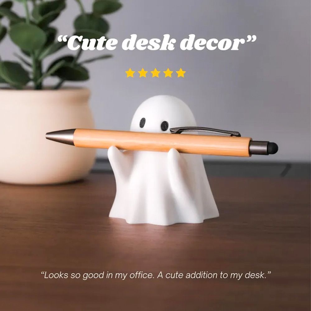 Hot-selling resin for office use5ya Creative gift decoration Halloween ghost pen holder ornament for