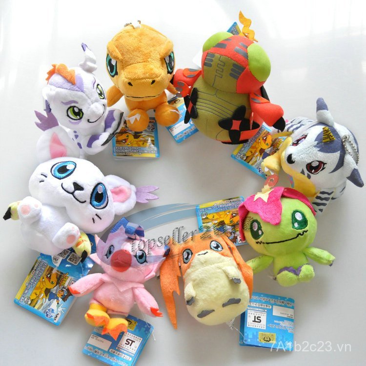 Digimon Digimon Digimon Digimon Yagumon Dilumon Gabumon Búp Bê Sang Trọng Dễ Thương Mặt Dây Chuyền S