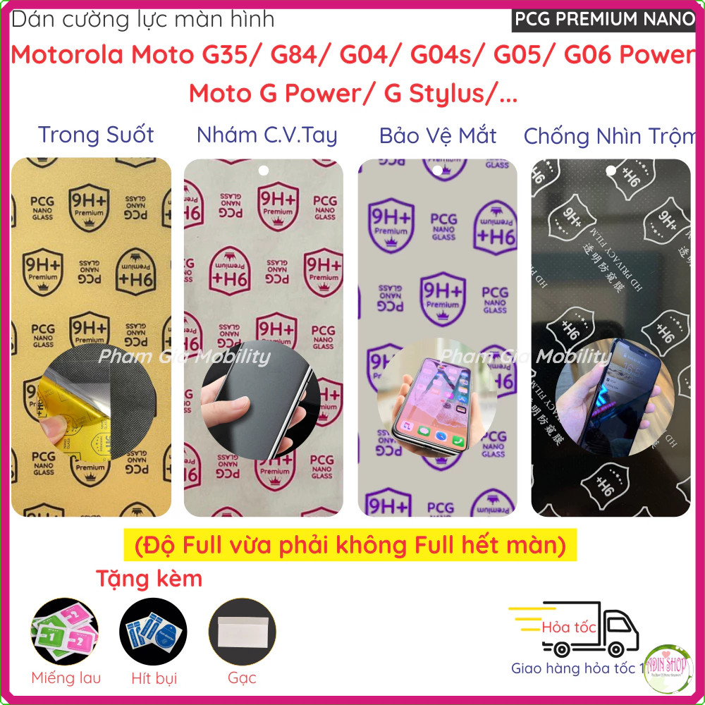 Dán cường lực màn hình cho Motorola Moto G35 G84 G64 G54 G34 G24 G14 G05 G04 G04s G06 Power G Power 