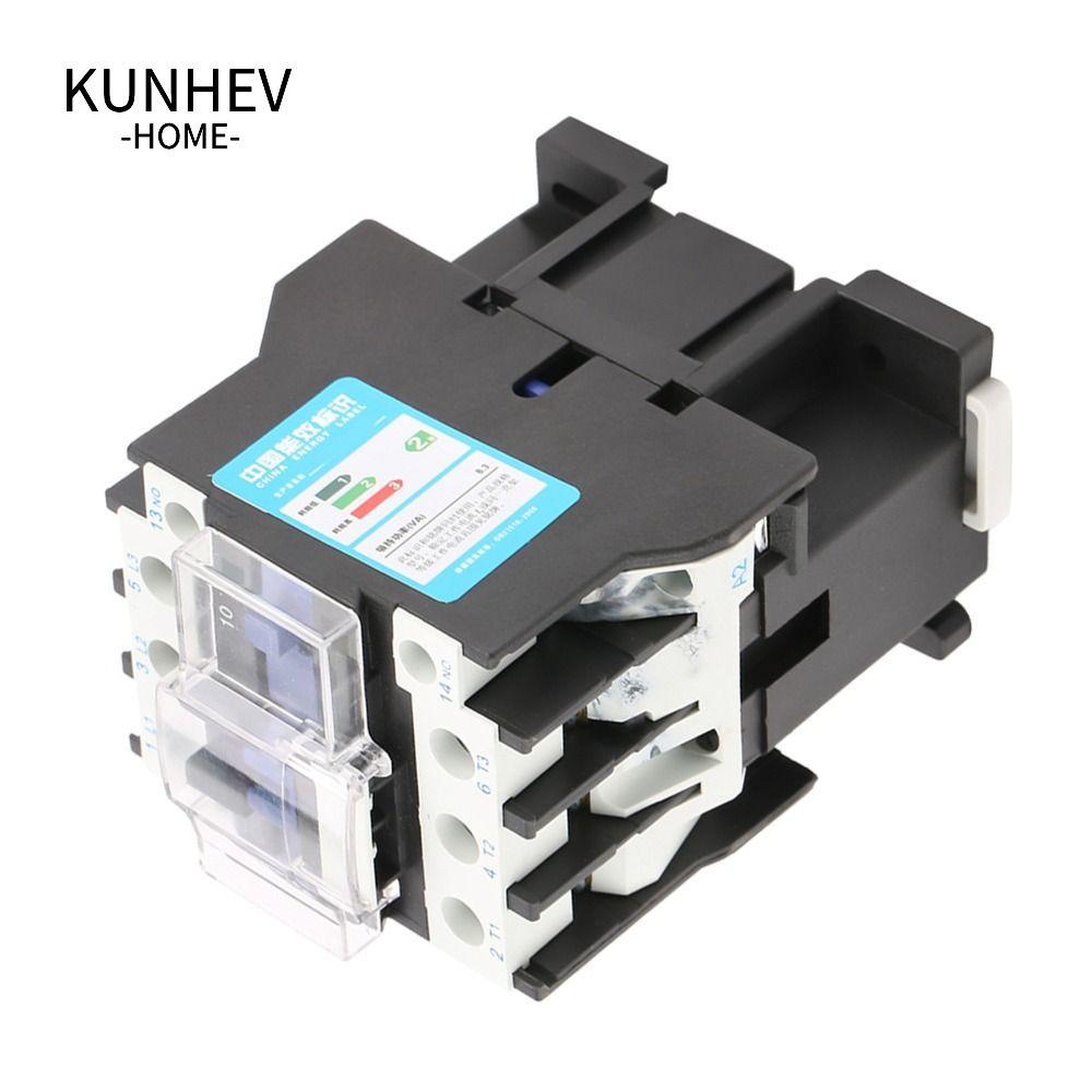KUNHEV 32A 220V Bảo Vệ Mạch Điện, Thường Mở 32A Contactor CJX2 Series 3 Cực Linh Kiện Điện CJX2-3210