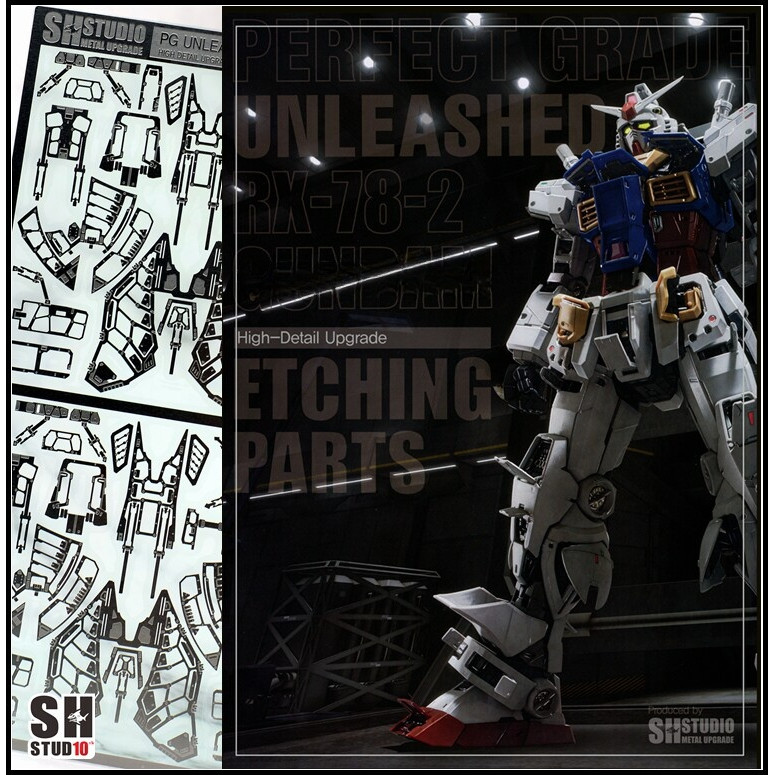 SH STUDIO Nâng cấp các bộ phận khắc kim loại cho PG PG PGU 1 / 60 RX-78-2 (Không bao gồm bộ dụng cụ)
